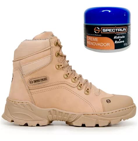 Bota Masculina Cano Curto Paintball Militar T Tica Creme Frete Gr Tis