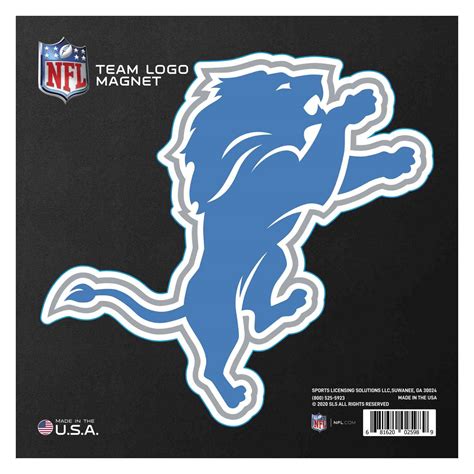 Detroit Lions Large Team Logo Magnet - Mymancave Store