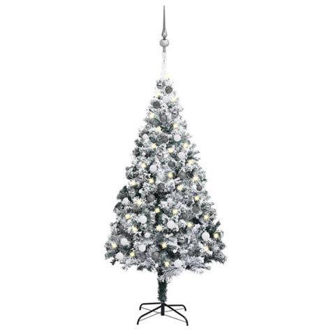 Vidaxl Kunstkerstboom Met Verlichting En Kerstballen Cm Pvc Groen