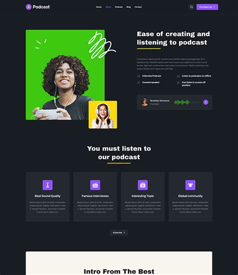 Innovative Joomla podcast template - JA Podcast | JoomlArt