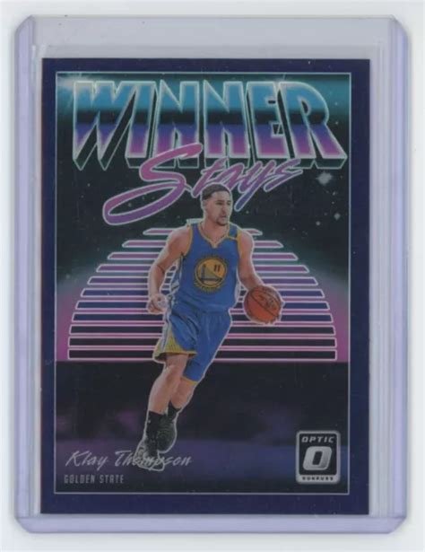 CARTE DE BASKETBALL 2018 19 Donruss Optic Winner Stays Klay Thompson