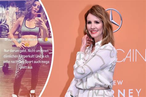 Mit verschwitztem Bauchfrei Foto RTL Star Mareile Höppner kritisiert