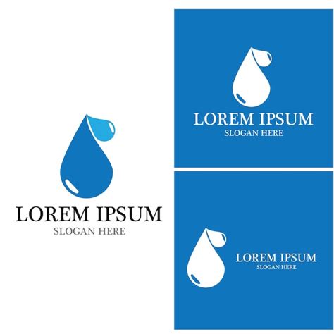 Premium Vector Water Drop Logo Template Vector