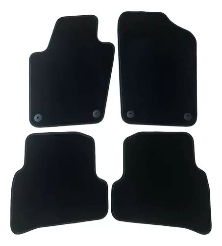 Set 4 Tapetes Originales Vw Polo 2013 2021 Alfombra Negro Envío gratis