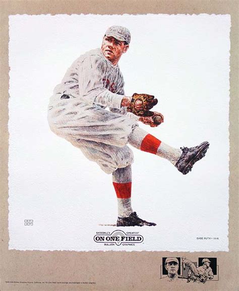 Babe Ruth Boston Red Sox Lithograph MMBBBRBRS