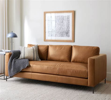 Jake Leather Sofa Pottery Barn