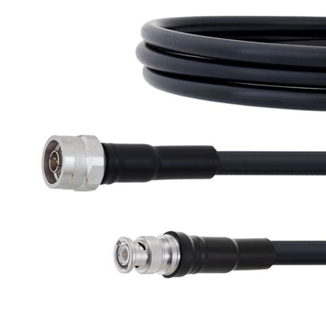 N Male Plug To Bnc Male Plug Cable Lmr Uf Coax Up To Ghz