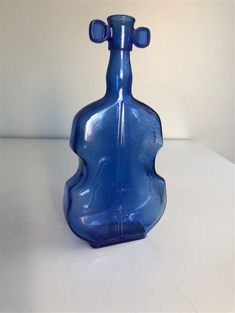 Vintage Cobalt Blue Violin Viola Vase Etsy