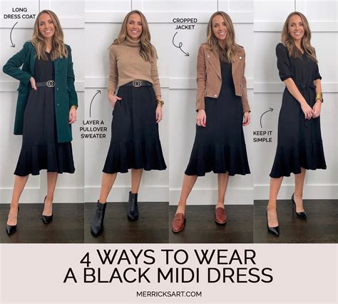 Black Midi Dress Outfits 4 Cute Looks Merrick S Art Atelier Yuwa