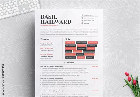 Creative Resume Templates Layout Design Stock Template | Adobe Stock