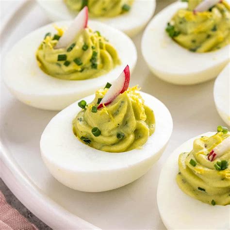 Avocado Deviled Eggs Jessica Gavin