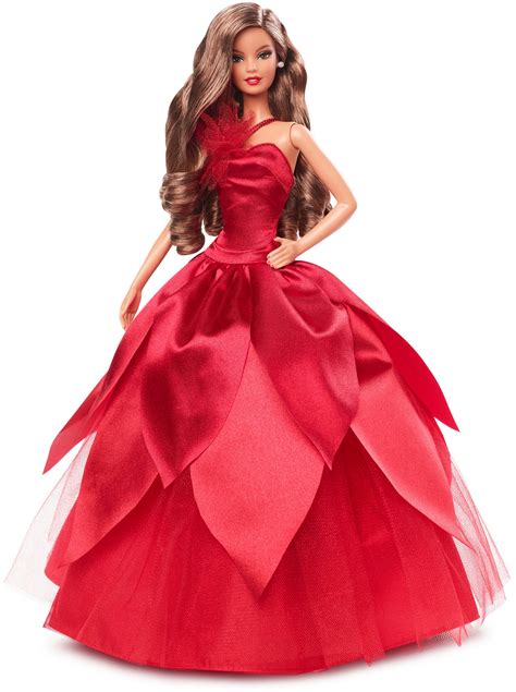 Best Buy Barbie Signature 2022 Holiday Collectible Brunette Doll HBY05