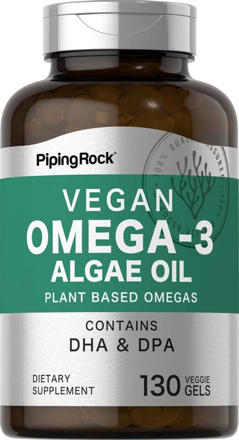 Omega 3 Algae Oil Vegan 130 Veggie Gels