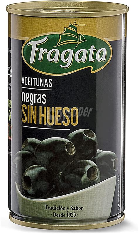 Fragata Aceitunas Negras Sin Hueso Lata G Neto Escurrido G