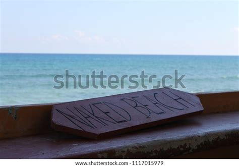 Naked Beach Sign Stock Photo Shutterstock