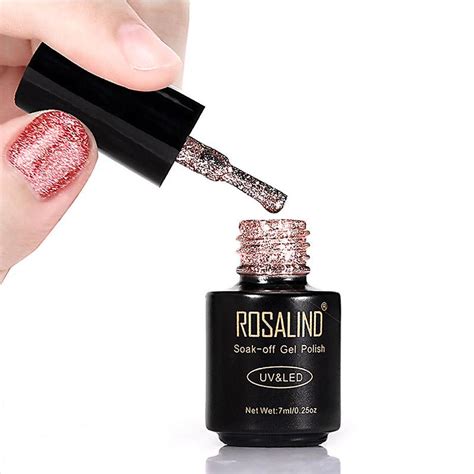 Buy Rosalind Ml Shiny Platinum Gel Set Bright For Nail Art Design Led