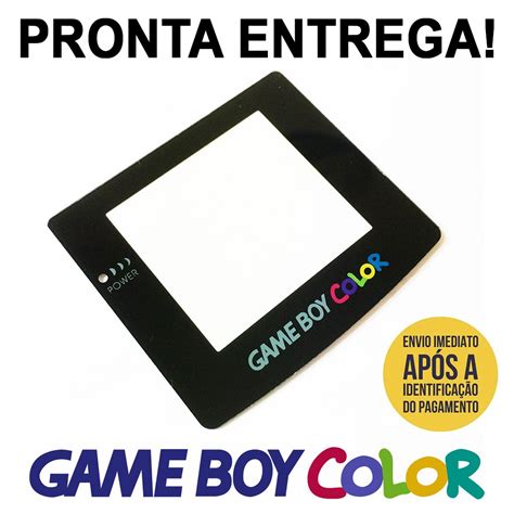 Tela Lente Game Boy Color Nintendo Vidro Adesiva Gbc Nova Escorrega