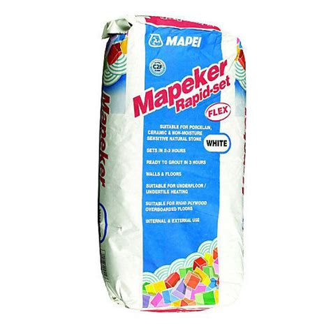 シーリングモルタル接着剤 MAPEKER RAPID SET FLEX MAPEI GB タイル用 セメント 急結