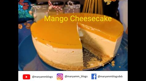 No Bake Mango Cheesecake Youtube