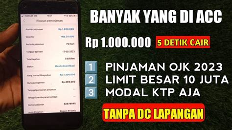 Pinjaman Online Langsung Cair Syarat Ktp Terbaru Pinjol Jam Cair