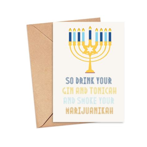 Funny Hanukkah Card - Etsy