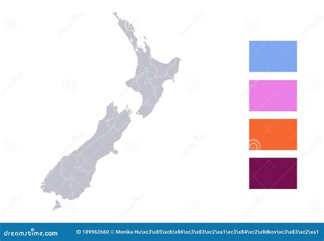 Blank Map Of New Zealand Districts Of New Zealand Map High Detailed