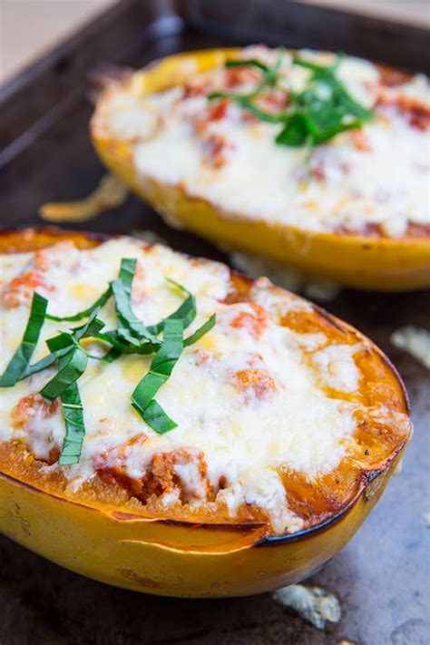 Lasagna Stuffed Spaghetti Squash Recipe On Closet Cooking