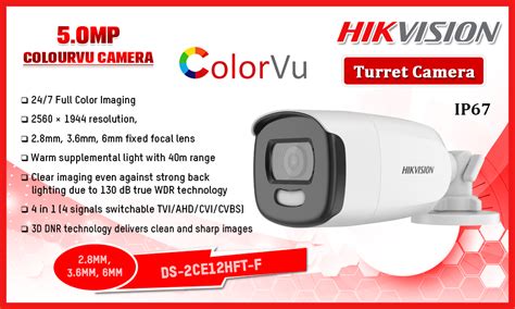 DS 2CE12HFT F Hikvision 5MP COLOURVU Turret Camera Sri Lanka