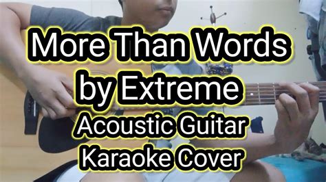 More Than Words Instrumental Acoustic Guitar Karaoke Cover By Rovi