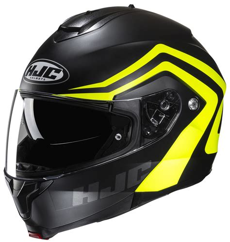 HJC C91N Nepos Mat Noir Jaune Casque Moto Modulable Rad Eu Fr