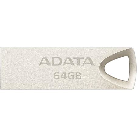 ADATA 64 GB Memoria Flash USB 2 0 Metálica Color Plata Modelo UV210