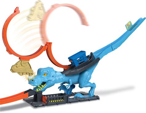 Customer Reviews Hot Wheels City T Rex Chomp Down Playset HKX Best Buy