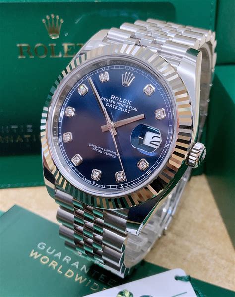 Rolex Datejust 41mm 126334 Blue Diamond Unworn