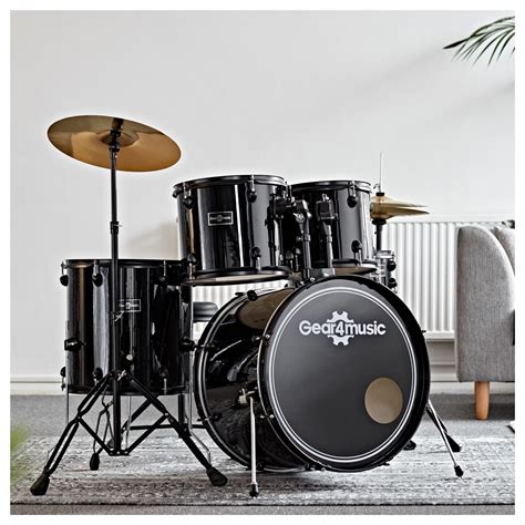 BDK 1 Full Size Starter Drum Kit By Gear4music Black At Gear4music