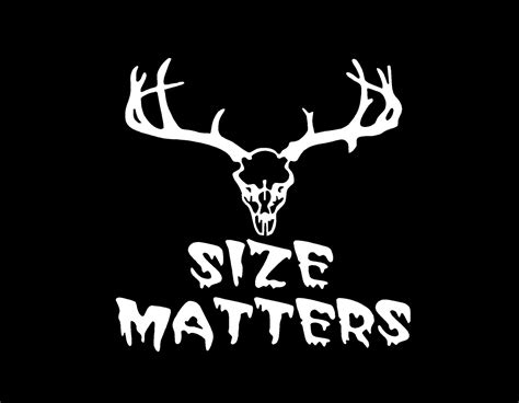 Deer Skull Decal Rack Size Matters Car Truck Window Vinyl Sticker Graphic Ebay