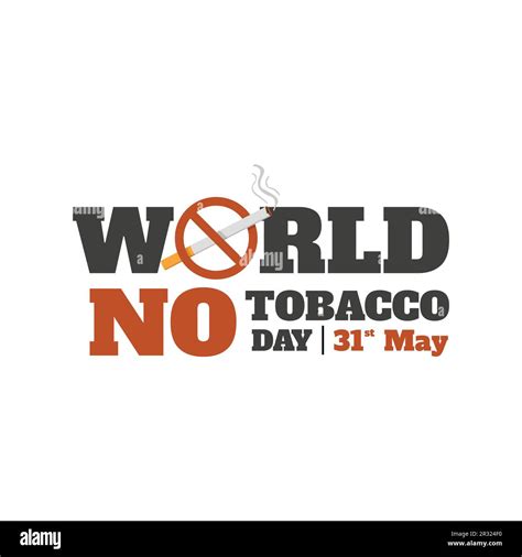 World No Tobacco Day Vector Image Vector Illustration Poster Or