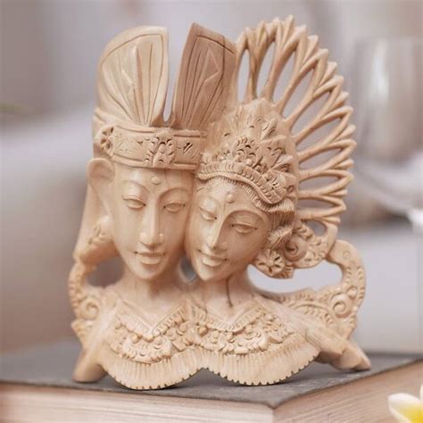 Novica Handmade Balinese Couple Wood Relief Panel Bed Bath And Beyond