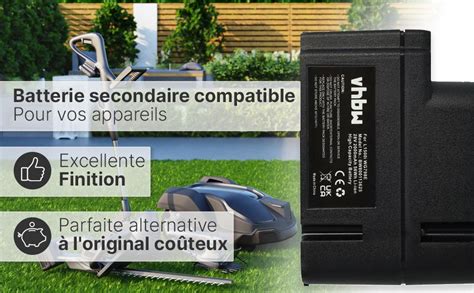 Vhbw Batterie Compatible Avec Worx Landroid M1000 Wg791e1 M1000i