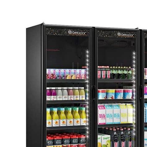 Refrigerador Expositor Vertical Conveni Ncia Portas Preto Gcvr Lb