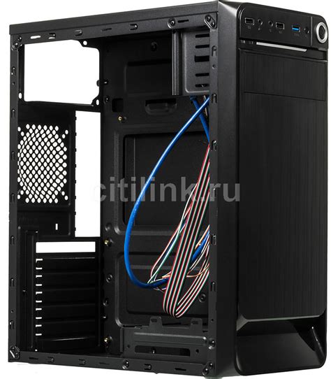 Характеристики Корпус ATX Accord E-01, Midi-Tower, без БП, черный [acc ...