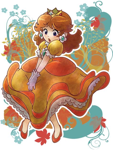 Princess Daisy Blowing Dress By ~saladbowl On Deviantart Super Mario