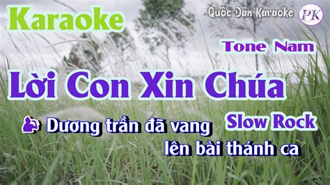 Karaoke L I Con Xin Ch A Slow Rock Tone Nam Em Tp Qu C D N