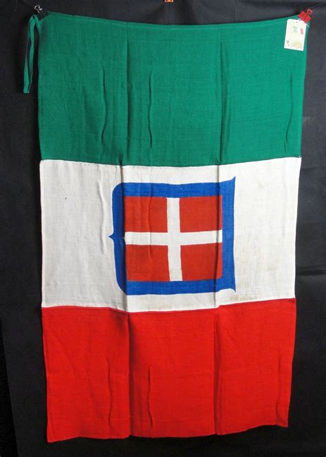 Italian WW2 Flag with Maker Tag – Unissued - Original German Militaria