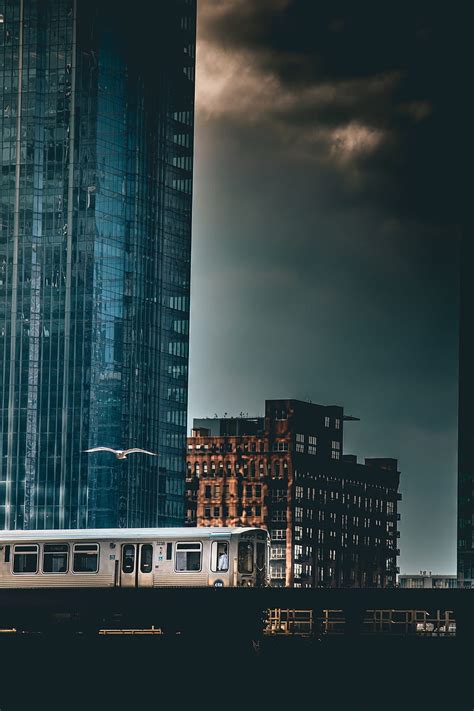 City Train Buildings Architecture Dark Hd Phone Wallpaper Peakpx