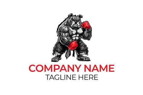 Premium Vector | Dog boxer logo dog fighter logo bull fighting logo