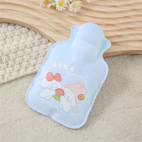 Pc Plush Long Hot Water Bottle Winter Mini Hot Water Bag With Cute Cartoon Design Mini Water