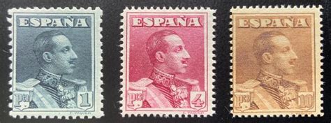 Spain 1922 1930 1 Pta 4 Pts And 10 Pts Values Alfonso Catawiki