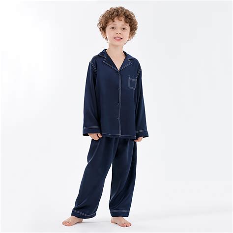 100 Long Sleeve Silk Pajamas For Kids