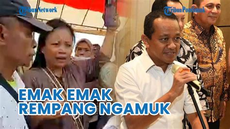 Emak Emak Ngamuk Menteri Bahlil Pergi Sebelum Dialog Dengan Warga