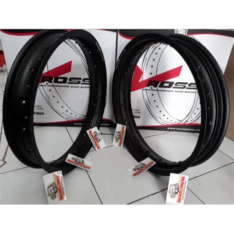 Jual Velg Rossi 215 250 18 Velg Ring 18 Warna Hitam Silver Sepasang